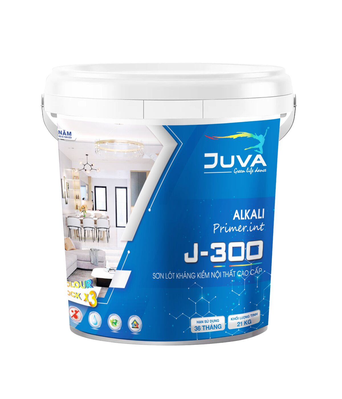 SƠN LÓT KHÁNG KIỀM NỘI  THẤT CAO CẤP J-300