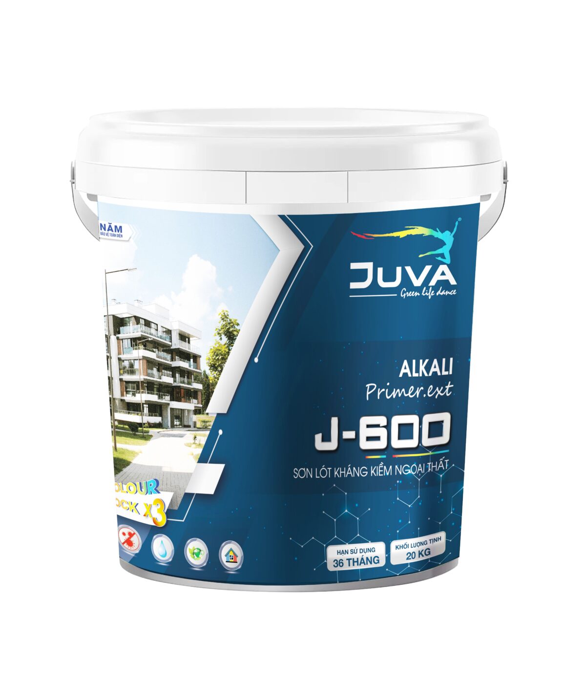 SƠN LÓT KHÁNG KIỀM NGOẠI  THẤT CAO CẤP J-600