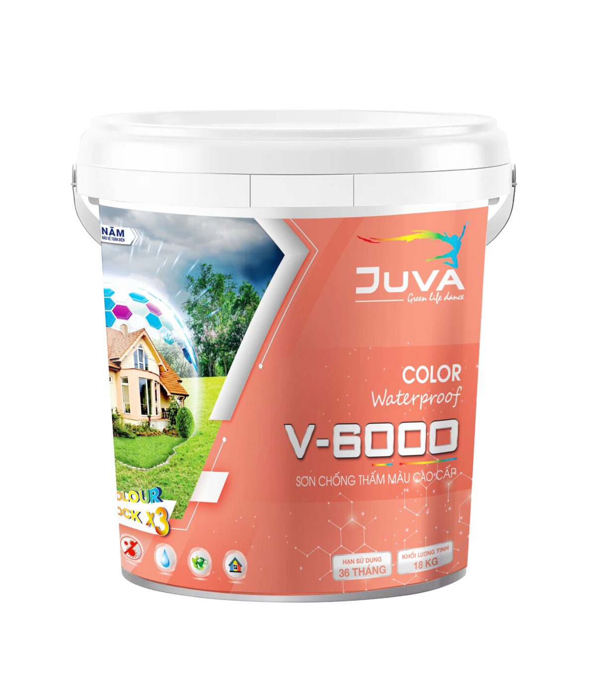 SƠN CHỐNG THẤM MÀU CAO CẤP V-6000